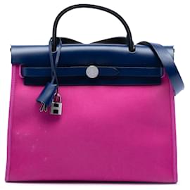 Hermès Bolsa Herbag Zip 31 en Lona Rosa