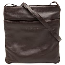 LOEWE Bolsa transversal em couro nappa marrom