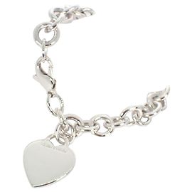 Tiffany & Co Pulsera charm de corazón en plata 925 Tiffany