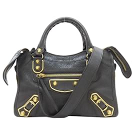 Borsa mini City Classic Metallic Edge 390160 di Balenciaga