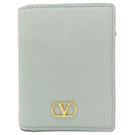 Valentino Geldbörse aus hellgrünem Leder im Bi-Fold-Design