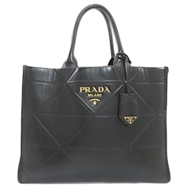 Borsa in pelle di vitello cucita a mano Prada Symbol
