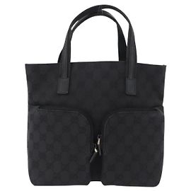 Borsa Tote Gucci Double Pocket in tela GG e pelle Small