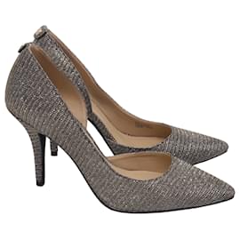 Michael Kors D'Orsay-Pumps mit Spitzem Zehenbereich Natalie in Silber Glitter
