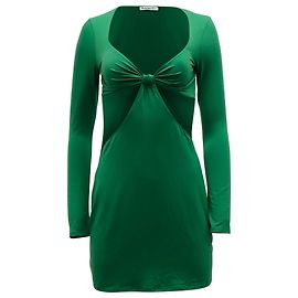 Vestido Mini Cutout Hale da Reformation em Lyocell Verde