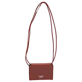 Mini Borsa a Spalla Acne Studios in Pelle Marrone