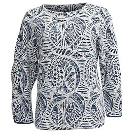 Pull en jacquard à motifs Chloé en viscose bleue et blanche