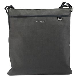 Bulgari Bolsa de ombro em lona Bvlgari