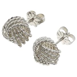 Orecchini a perno in argento a rete Tiffany & Co.