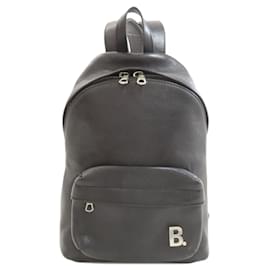 Balenciaga B logo Leather Backpack Black ref.JC2508118 (Sold