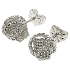 Orecchini a perno in argento a rete Tiffany & Co.