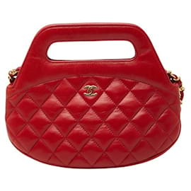 Borsa a spalla matelassé con catena Chanel Coco Mark