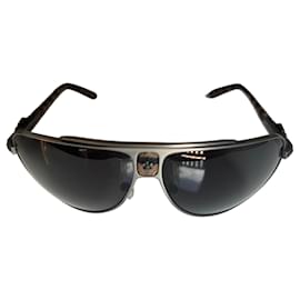 Chrome Hearts Piloten Aviator Sonnenbrille Metallic