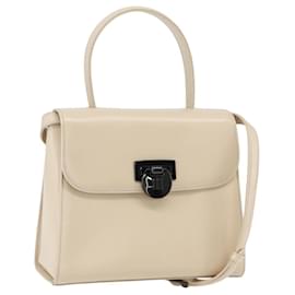 Bolsa de Mão GIVENCHY em Couro Bege Claro Auth 173638 - Givenchy
