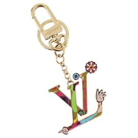 LOUIS VUITTON LV Iconic Superflat Charm metal Gold Tone M02468 LV Auth 168053SAM - Louis Vuitton