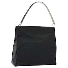 Borsa a Spalla PRADA Nylon Nero Argento Autentica ep13436