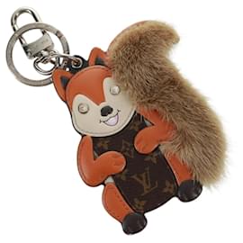LOUIS VUITTON Monogram Porte Cles Squirrel Charm Brown M00345 LV Auth 161327M - Louis Vuitton