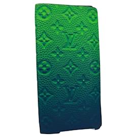 LOUIS VUITTON Taurillon Clemence Illusion Brazza Porte M81255 Auth 171844M - Louis Vuitton