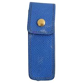 Blue leather lipstick case - Hermès