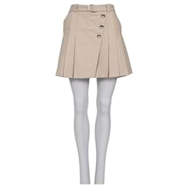 Falda plisada beige Maje