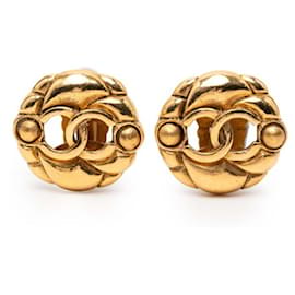 Orecchini a clip vintage Chanel Coco Mark