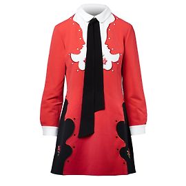 Autre Marque Rotes Mini-Kleid von Vivetta mit Dekorativen Details