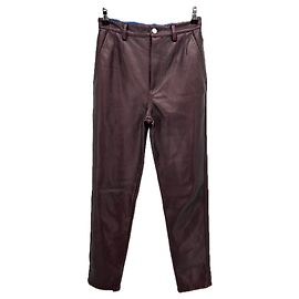 Autre Marque Pantalones KOCHÉ de polipiel burdeos