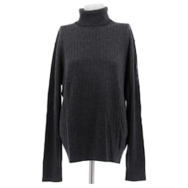 Jersey gris de cuello alto en lana y cachemira - Fusalp