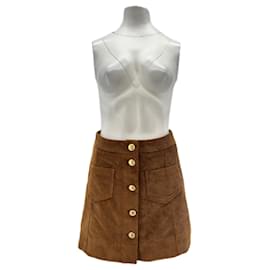 Autre Marque Mini falda de pana marrón GANT