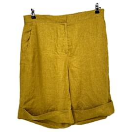 Marina Rinaldi Bermuda Shorts aus grünem Leinen