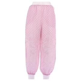 Rosa Leinen-Culotte mit Mustern - Zimmermann