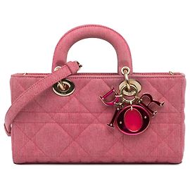 Dior Rosa Mittel Denim Macrocannage Lady D Joy