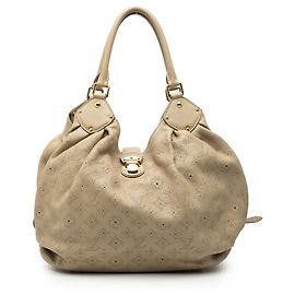 Louis Vuitton Beige Monogram Mahina L Hobo