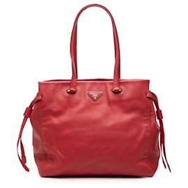 Prada Rote Vitello Daino Tasche