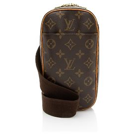 Borsa a tracolla Pochette Gange in tela monogramma vintage Louis Vuitton