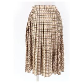 Falda de poliéster con estampado gráfico Burberry
