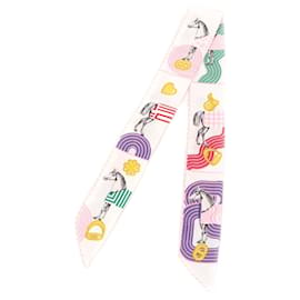 Foulard in seta Twilly Pop Garde Robe di Hermès