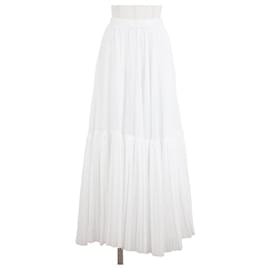 Falda plisada de algodón Christian Dior
