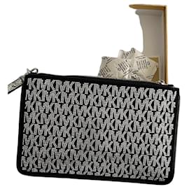 Pochette Michael Kors Logo Strass Nera
