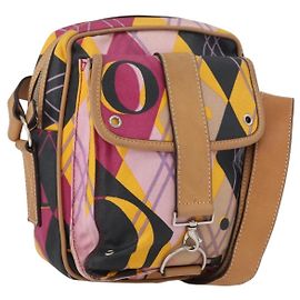 Borsa a Spalla Christian Dior in Tela Rivestita Multicolore Argento Autentica 170996