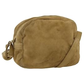 LOEWE Borsa a Spalla Anagram Suede Beige Auth 173498
