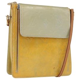 LOUIS VUITTON Monogram Vernis Motto Accessoire Tasche Grau M91030 LV Auth 172116