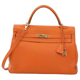 Hermès Killy 35 Borsa in pelle Togo arancione