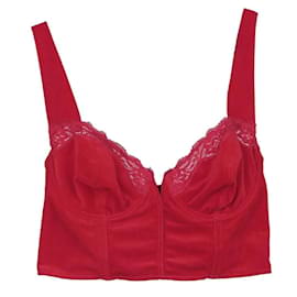 Busto de Terciopelo Rojo Vintage Huit Paris - Hecho en Francia - Archivo de los 90 - Autre Marque