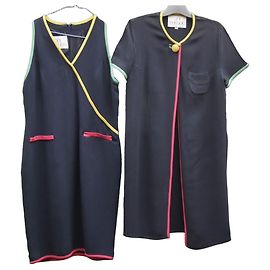 Autre Marque Completo Gonna e Giacca Lunga Gai Mattiolo Acetato