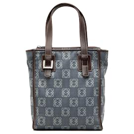 Borsa in denim blu Anagram LOEWE