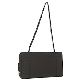Borsa a Spalla PRADA in Nylon e Pelle Khaki Auth 173639