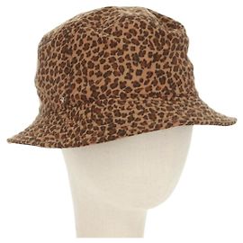 Cappello bucket in nylon marrone Auth 158572M di BOTTEGA VENETA