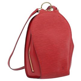 LOUIS VUITTON Epi Mabillon Rucksack Kastilisch Rot M52237 LV Auth 169192A