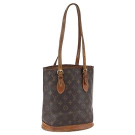 LOUIS VUITTON Borsa a Spalla Monogram Bucket PM M42238 LV Auth fm5105